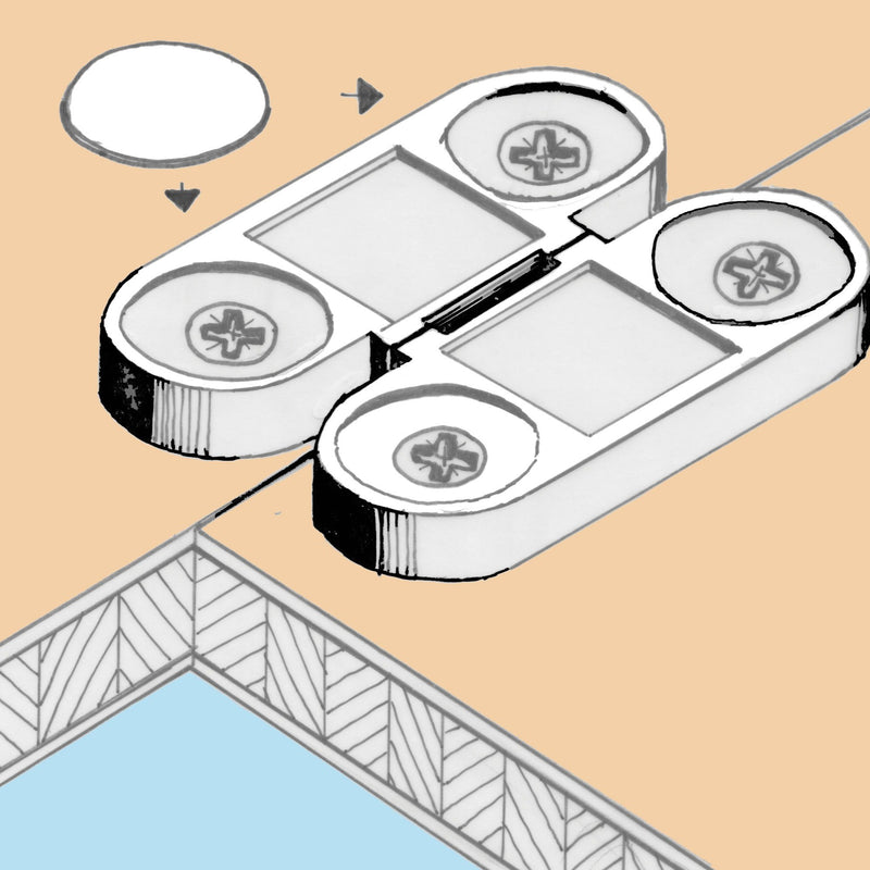 Systemcach-Caches de finition, adhésifs en PVC pour trous et vis - PRUNIER SYSTEM+ GREENCASTOR