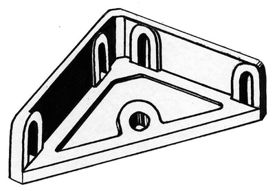 Systemtac-Renforcement d'angle, fixation d'étagère - PRUNIER SYSTEM+ GREENCASTOR