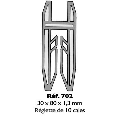 Cale fourchette terrasse 702 bilp leroy merlin castorama cale en réglette - SYSTEMCAL PRUNIER SYSTEM+ GREENCASTOR